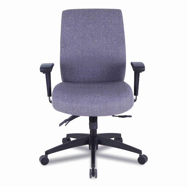 Wrigley 24/7 Hi Perf Mid-Back Multifunction Task Chair, Gray/Black